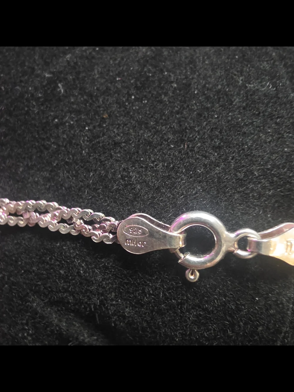 Classic .925 Silver Braided Chain Bracelet 7.5 In